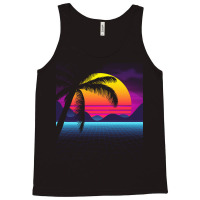 Synthwave T  Shirt Classic Palm Tree Sunset Synthwave T  Shirt Tank Top | Artistshot