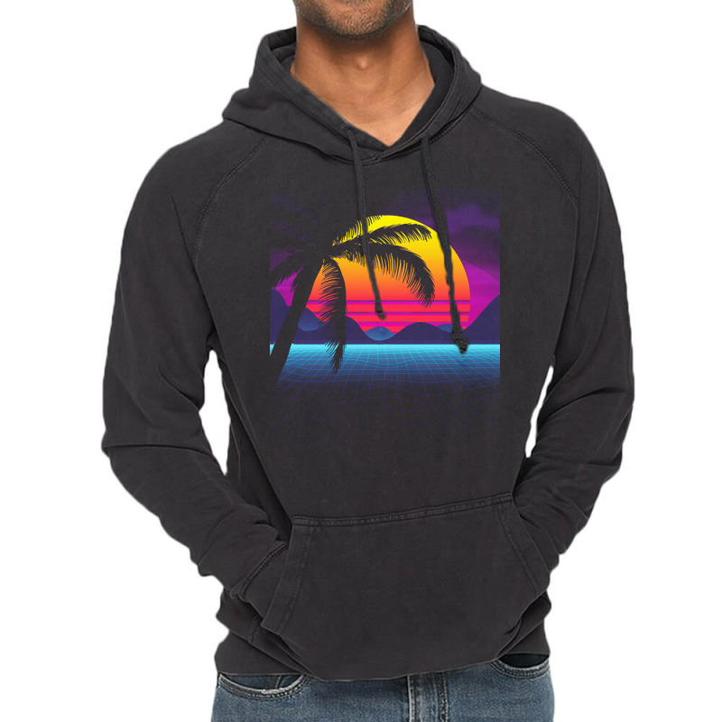 Synthwave T  Shirt Classic Palm Tree Sunset Synthwave T  Shirt Vintage Hoodie by victorycanola | Artistshot