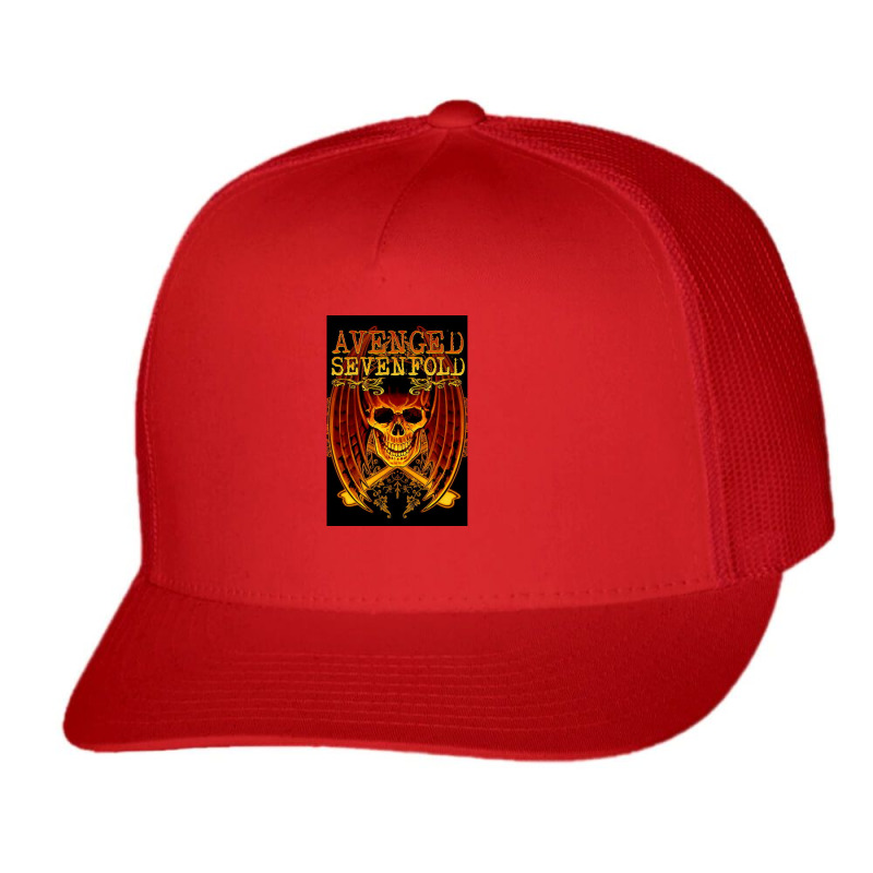 Avenged Sevenfold Fire Monster Trucker Cap | Artistshot