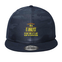 Im A It Analyt Premium T Shirt Camo Snapback | Artistshot