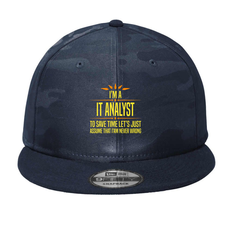 Im A It Analyt Premium T Shirt Camo Snapback by cm-arts | Artistshot