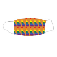 Delaware Rainbow Flag Face Mask Rectangle | Artistshot