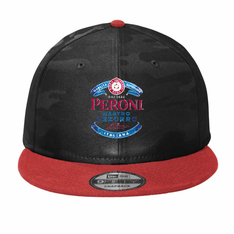 Peroni Nastro Azzurro Italy Classic Camo Snapback | Artistshot