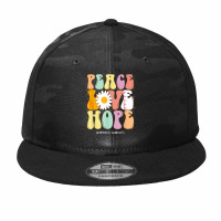 Peace Love Hope Hemophilia Awareness Gift T Shirt Camo Snapback | Artistshot