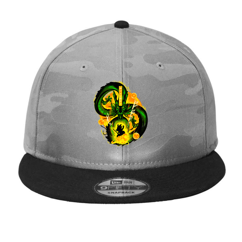 Attack Of Shenron 2 Camo Snapback by greggjvandervor | Artistshot