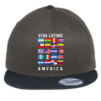 All Latin American Flags Countries Viva Latino America Tee T Shirt Flat Bill Snapback Cap | Artistshot