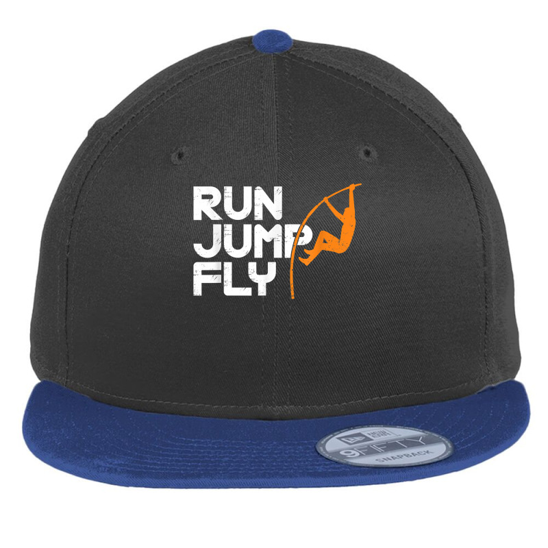 Run Jump Fly Pole Vault Pole Jumping Track And Filed T Shirt Flat Bill Snapback Cap by riogasehzilahiy | Artistshot