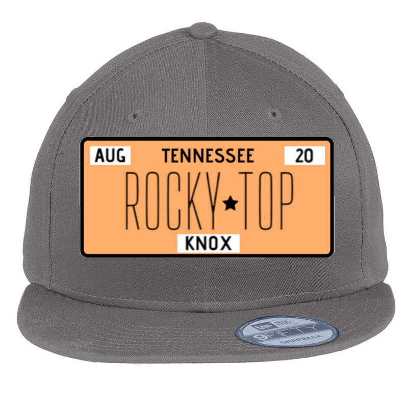 Rocky Top License Plate Magnet Flat Bill Snapback Cap by LynetteKarabin | Artistshot