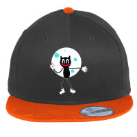 Cartoon Cat Flat Bill Snapback Cap | Artistshot