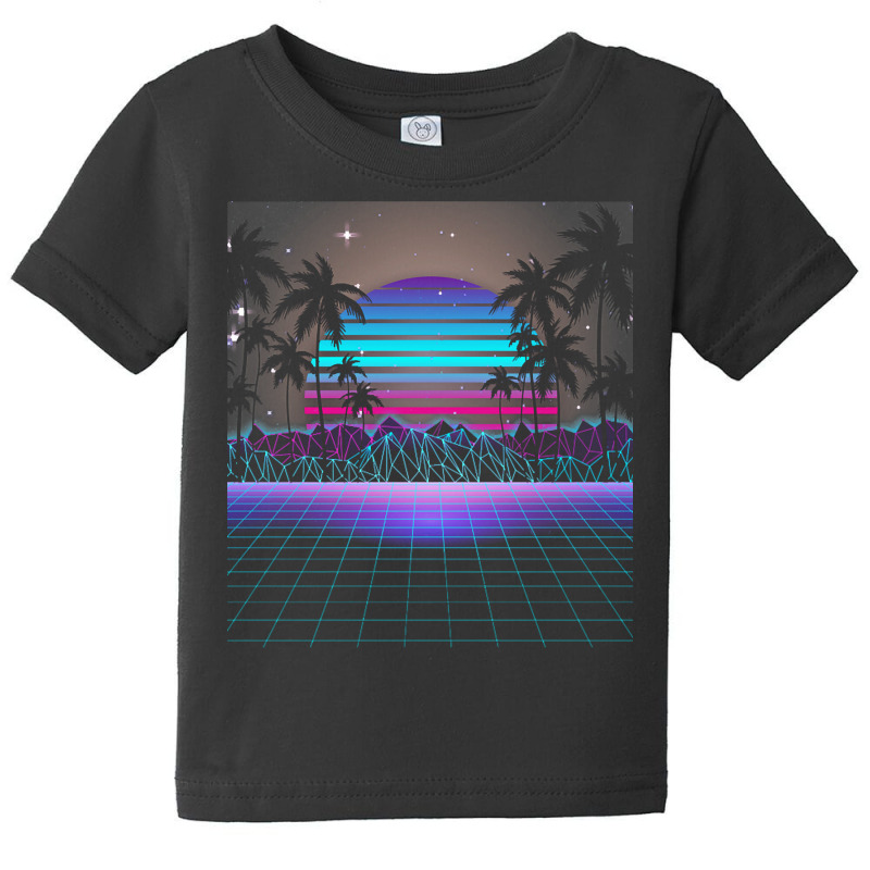 Synthwave T  Shirt Fascinating Dusk Retrowave T  Shirt Baby Tee by victorycanola | Artistshot