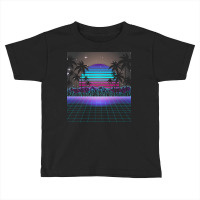 Synthwave T  Shirt Fascinating Dusk Retrowave T  Shirt Toddler T-shirt | Artistshot