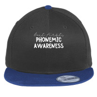 But First Phonemic Awareness Tee Science Of Reading Teacher T Shirt Flat Bill Snapback Cap | Artistshot