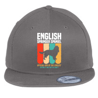 English Springer Spaniel T  Shirt Official Dog Of The Coolest People E Flat Bill Snapback Cap | Artistshot