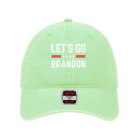 Let’s Go Brandon Conservative Us Flag America Gift Dyed Cap | Artistshot