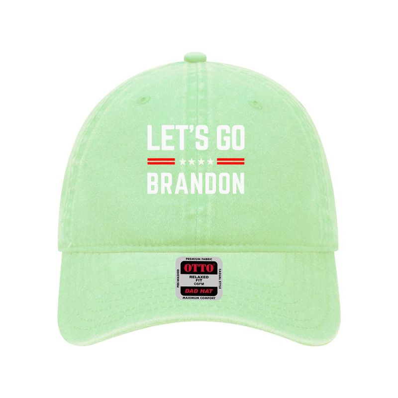 Let’s Go Brandon Conservative Us Flag America Gift Dyed Cap | Artistshot