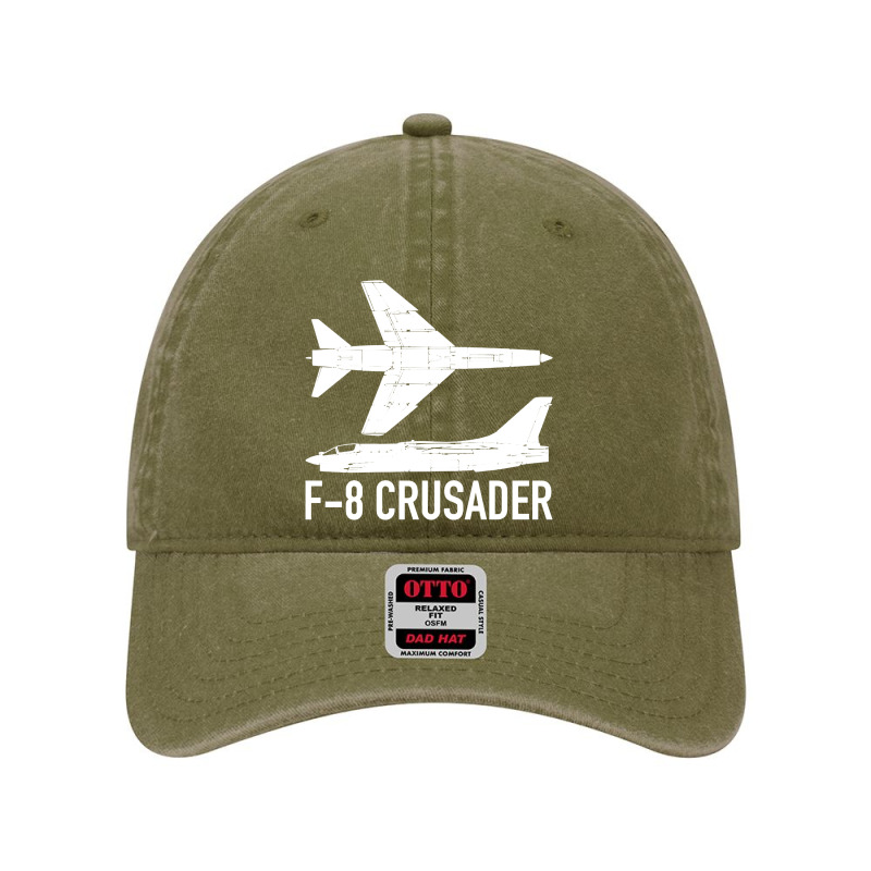 F8 Crusader Jet Fighter Plane Dyed Cap | Artistshot