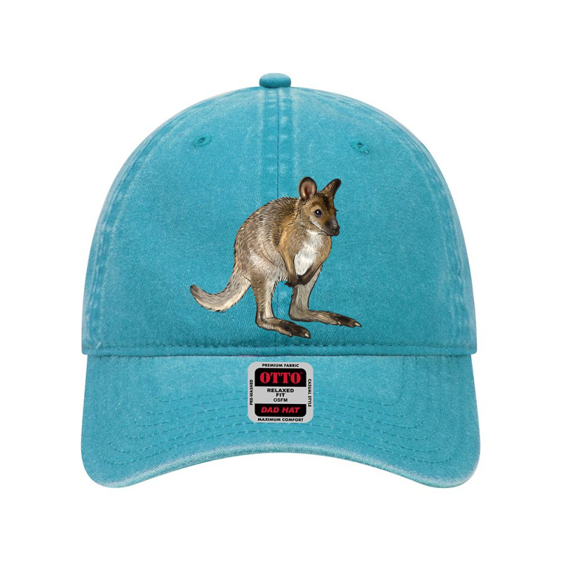 Hand Drawn Wallaby Animal Dyed Cap by LillyAllenDesigns | Artistshot