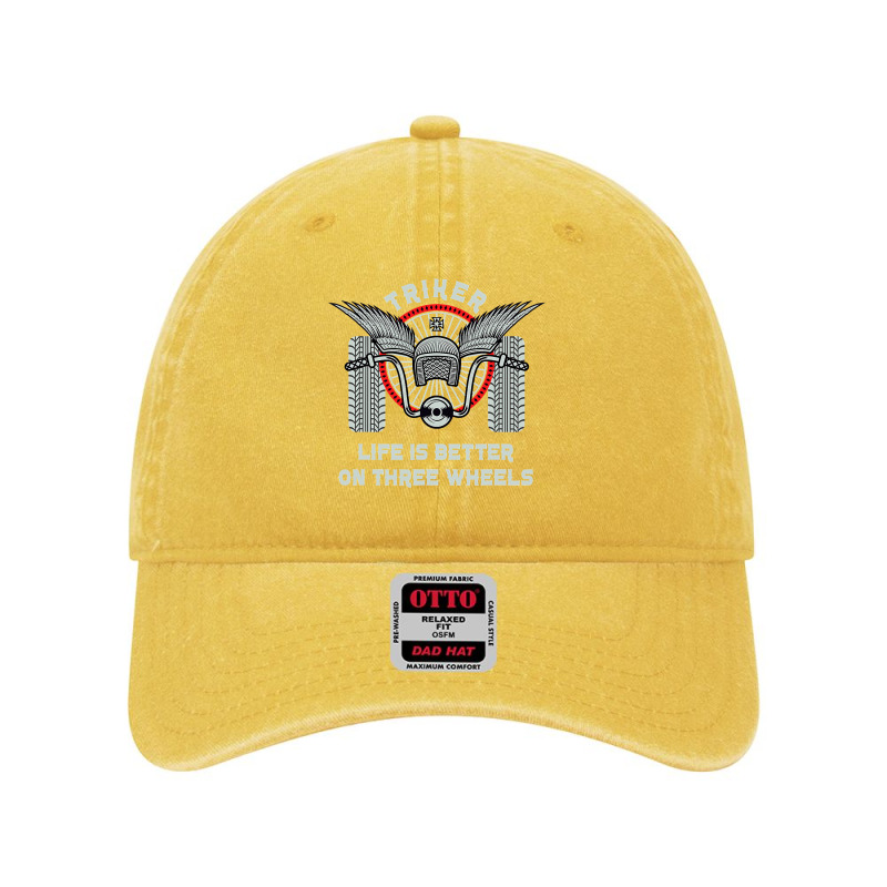 Motorcycle Trike Biker Motortrike Triker Motor Bike Gift Dyed Cap by new121 | Artistshot