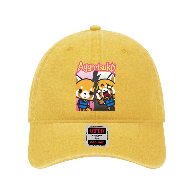 Aggretsuko Split Personality Dyed Cap by Kandurip541 | Artistshot