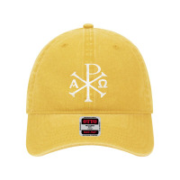 Chi Rho Christogram Greek Good Chrismon Jesus Christ Dyed Cap | Artistshot