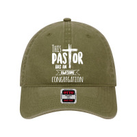 This Pastor Has An Awesome Congregation Priest Dyed Cap | Artistshot