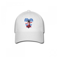 Kuba Eine Liebe Beunruhigte Kubanische Flagge Kubastolz Ich Liebe Kuba Baseball Cap | Artistshot