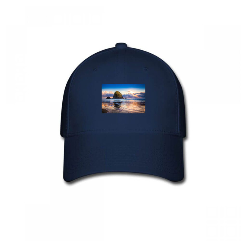 Haystack Rock Baseball Cap by cm-arts | Artistshot