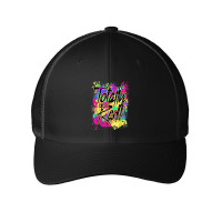 Totally Rad 80s Paint Splash Color Run 1980s Party Mens My Favorite Mesh Cap | Artistshot