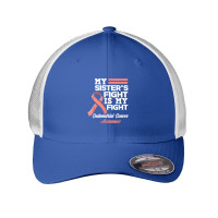 My Sister's Fight Is My Fight Endometrial Cancer Awareness T Shirt Mesh Cap | Artistshot