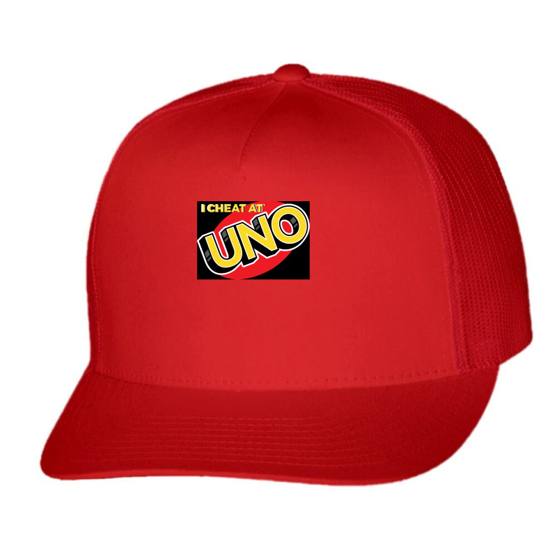 I Cheat At Uno Trucker Cap by PamelaAnnHarris | Artistshot