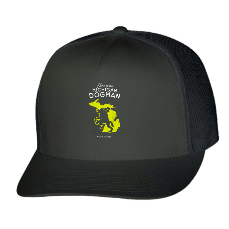 Home Of The Michigan Dogman, Home, Of The Michigan, Dogman, Home Of Th Trucker Cap | Artistshot