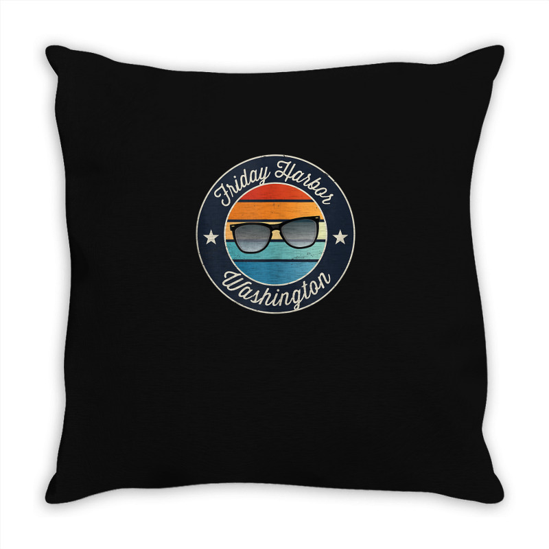 Friday Harbor Washington Souvenir Graphic Tank Top Throw Pillow | Artistshot