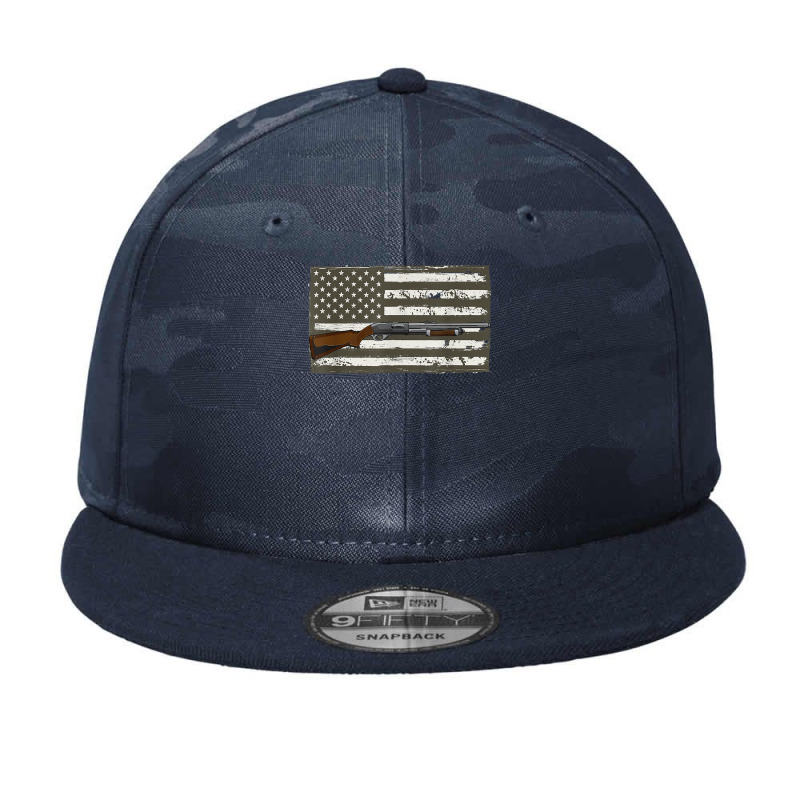 Mens Sporting Clays   Skeet Usa Flag   Clay Target Shooting T Shirt Camo Snapback | Artistshot