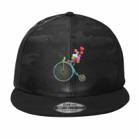 Womens Bike Balloons Cycling Sport Cyclist Women Gift Bicycle V Neck T Camo Snapback | Artistshot