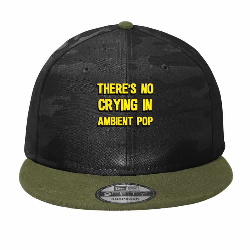 There's No Crying In Ambient Pop Long Sleeve T Shirt Camo Snapback by cm-arts | Artistshot