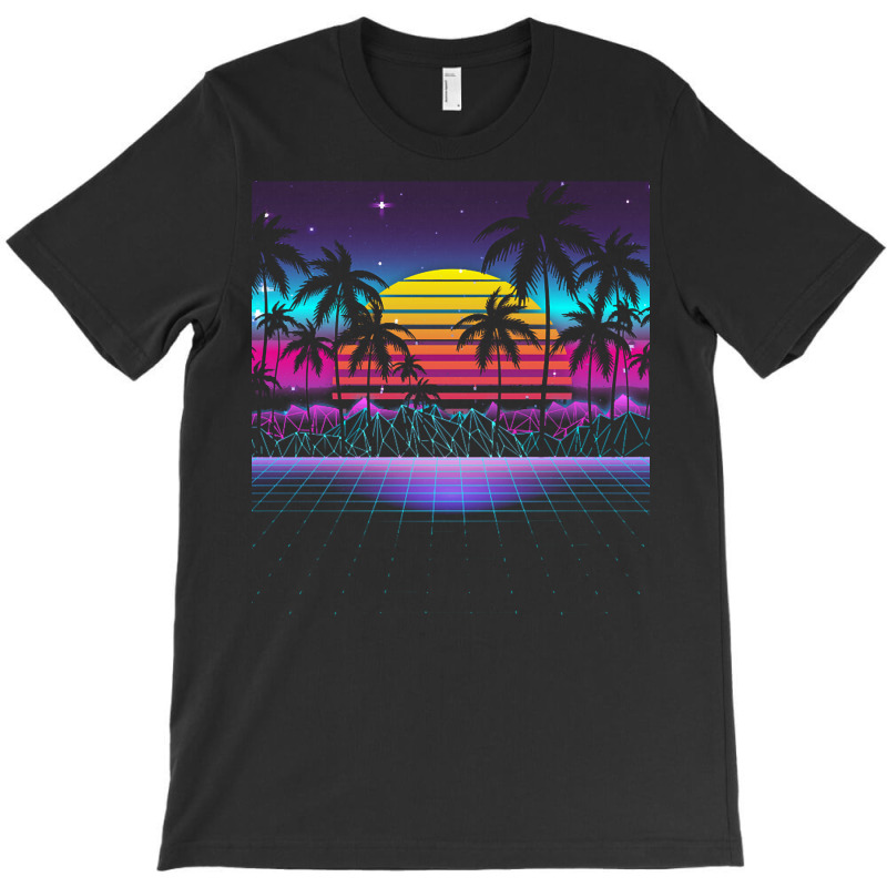 Synthwave T  Shirt Radiant Sunset Synthwave T  Shirt T-Shirt by victorycanola | Artistshot