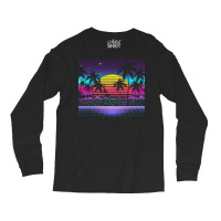 Synthwave T  Shirt Radiant Sunset Synthwave T  Shirt Long Sleeve Shirts | Artistshot