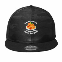 Pasta Lover Eat The Spaghetti To Forgetti Your Regretti Camo Snapback | Artistshot