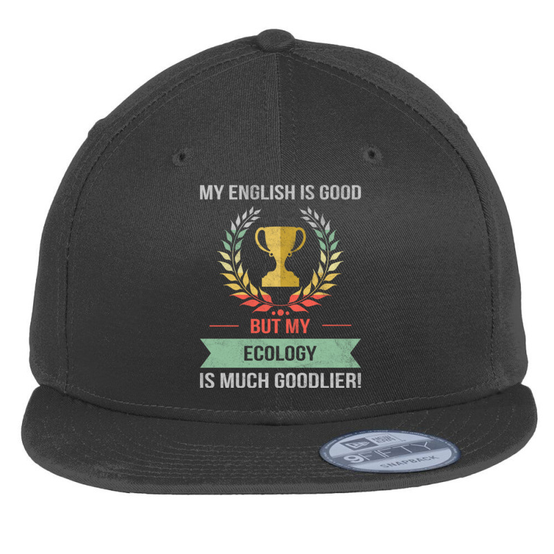 Funny Ecology School Or College Subject Design Flat Bill Snapback Cap | Artistshot