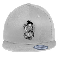 Dragon Goku Silhouette Flat Bill Snapback Cap | Artistshot