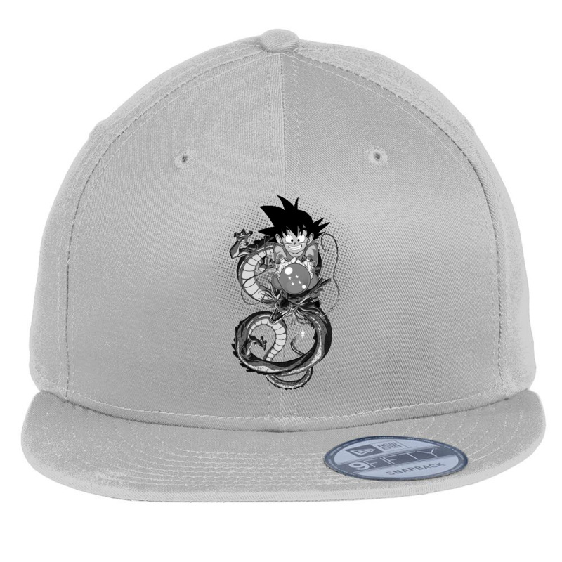 Dragon Goku Silhouette Flat Bill Snapback Cap by Ha Thu | Artistshot