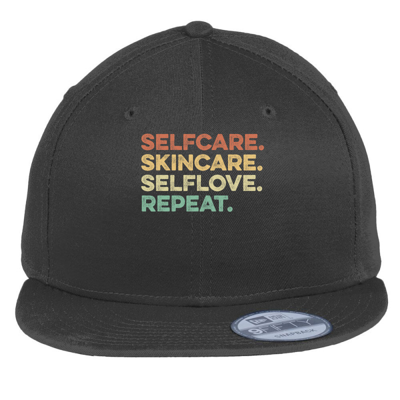 Selfcare Skincare Selflove Repeat Esthetician Flat Bill Snapback Cap | Artistshot