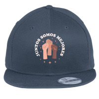 Juntos Somos Mejores   Bilingual Spanish Teacher Melanin T Shirt Flat Bill Snapback Cap | Artistshot