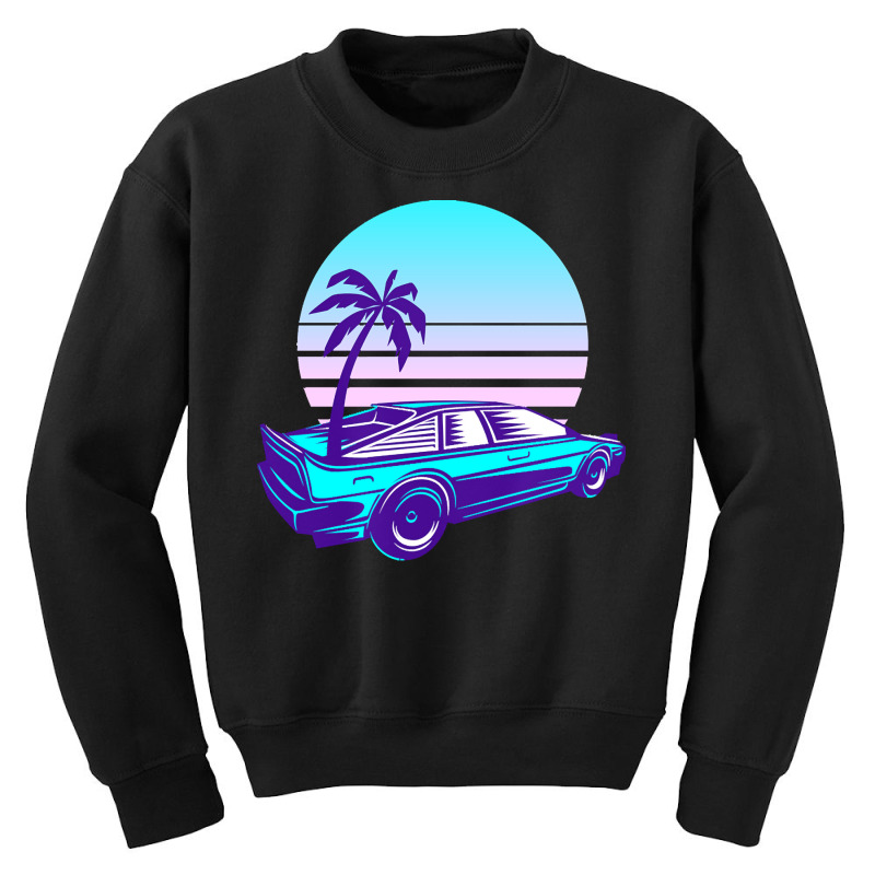 Synthwave T  Shirt Futuristic Car Retro Sunset Synthwave T  Shirt Youth Sweatshirt by oweber478 | Artistshot