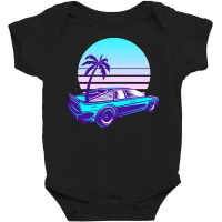 Synthwave T  Shirt Futuristic Car Retro Sunset Synthwave T  Shirt Baby Bodysuit | Artistshot