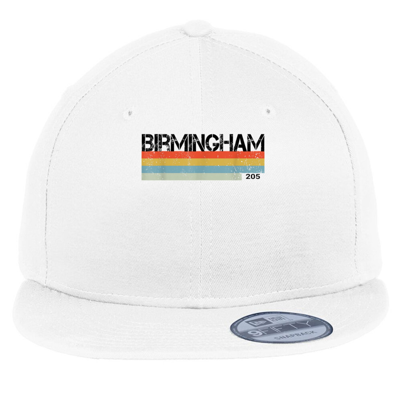 Birmingham, Alabama Area Code 205 Retro Style T Shirt Flat Bill Snapback Cap by cm-arts | Artistshot