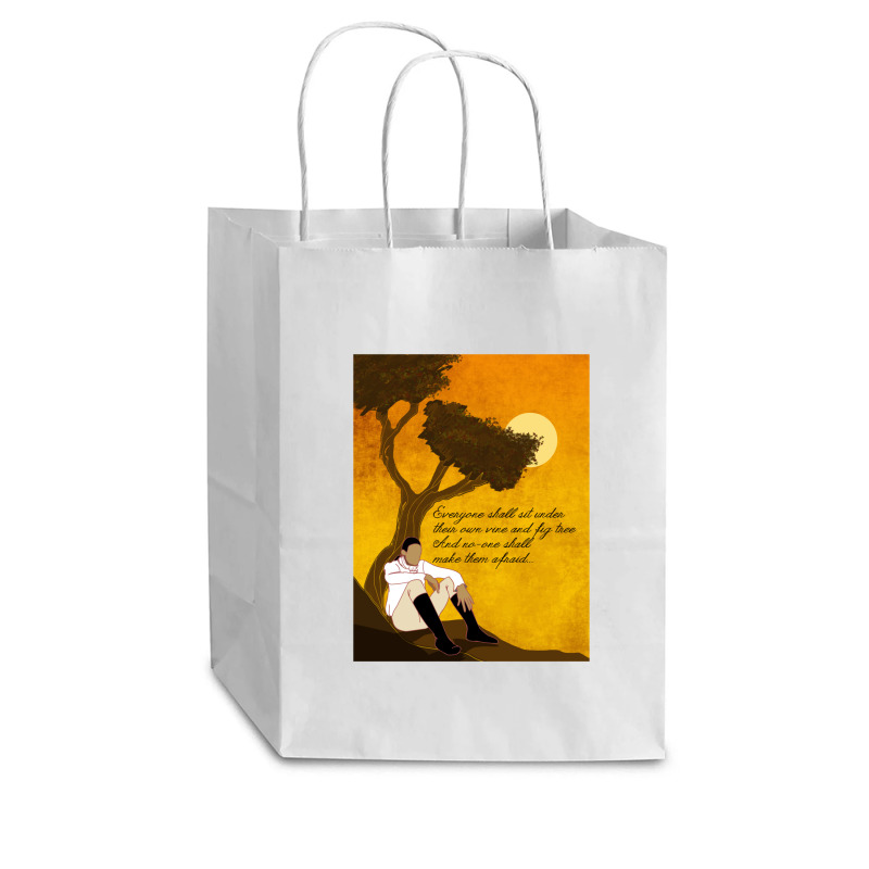 Vine And Fig Tree Artwork Cub Paper Bag - 8 X 4 1/2 X 10 1/4 | Artistshot