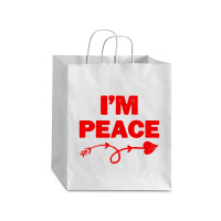 I'm Peace Apparels Funny Couple's Matching Debie Paper Bag - 10 X 5 X 13 | Artistshot