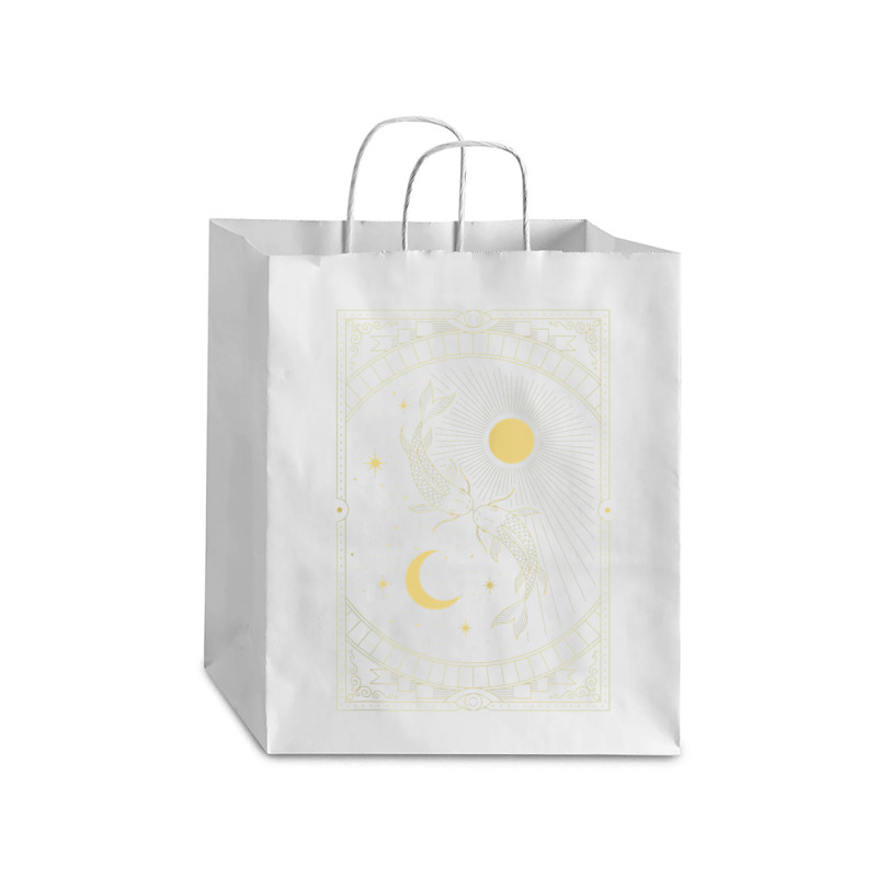 Celestial Sun Moon Cycle Pagan Wiccan Ying Yang Tarot Card Tank Top Debie Paper Bag - 10 X 5 X 13 | Artistshot