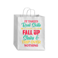 It Takes Real Skills To Choke On Air Fall Up And Trip Over T Shirt Debie Paper Bag - 10 X 5 X 13 | Artistshot